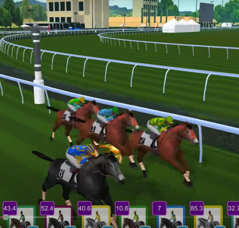 競馬で一攫千金 実機スクリーンショット(オッズ表示レース)